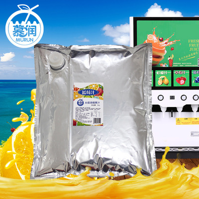 慕潤BIB袋裝果汁機專用5kg濃縮果汁 自助餐飲料濃漿A藍莓汁