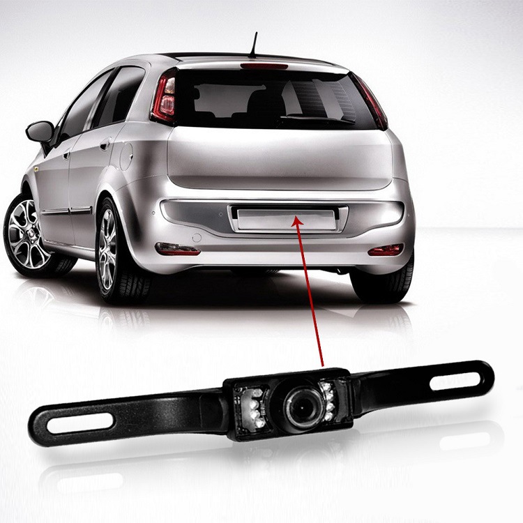 Long License Plate Holder Universal CCDHigh-definition Night Vision Color170-degree Car Rear View Car Reversing Camera