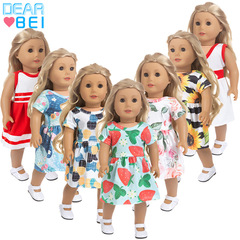 Bestselling Cross-Border Cartoon Doll Outfits: 18-Inch American Girl Summer Clothes for Shafu Dolls, Plus Accessories for Fashionable Dolls