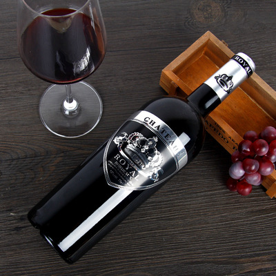 法国红酒金属酒标波尔多法定产区AOC级别 进口干红葡萄酒扫码1900