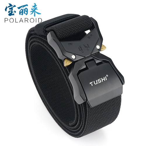 Manufacturer wholesale 3.8cm aluminum alloy multi-functional training outer belt nylon tactical pants belt CS work belt