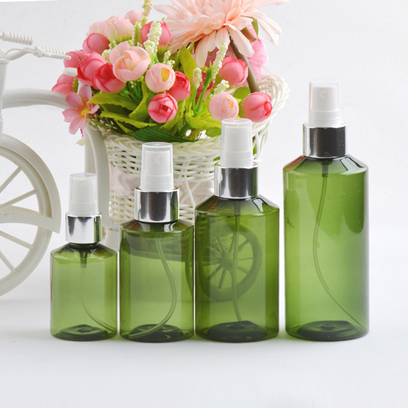 PET塑料空瓶子电化铝细雾瓶50ml-200ml毫升按压喷壶花露水包装瓶