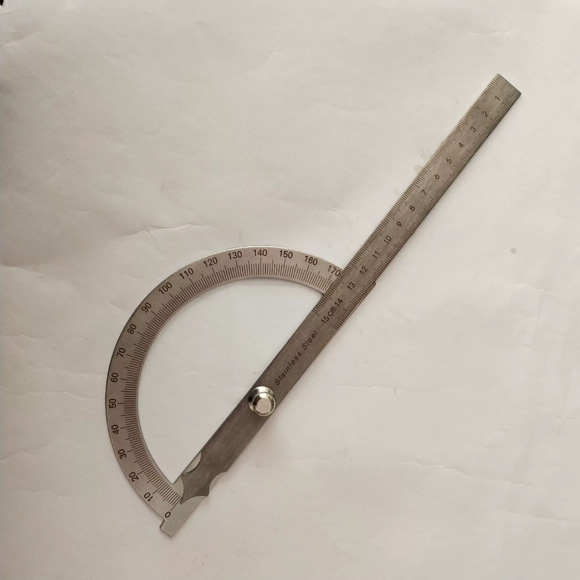 Транспортир измерительная линейка 180 градусов стальной угол простой угловой датчик угловая линейка транспортир