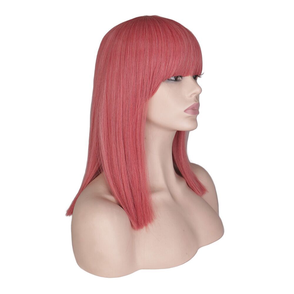 Perruque De Couleur Dégradée De Cheveux D'épaule À Épaule À Tête Ondulée Courte À La Mode display picture 6