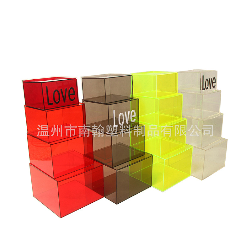 厂家定制亚克力透明盒子亚克力礼品盒有机玻璃盒子亚克力收纳盒