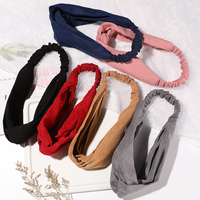 Fashion Bow Knot Cloth Pleated Hair Band 1 Piece display picture 1