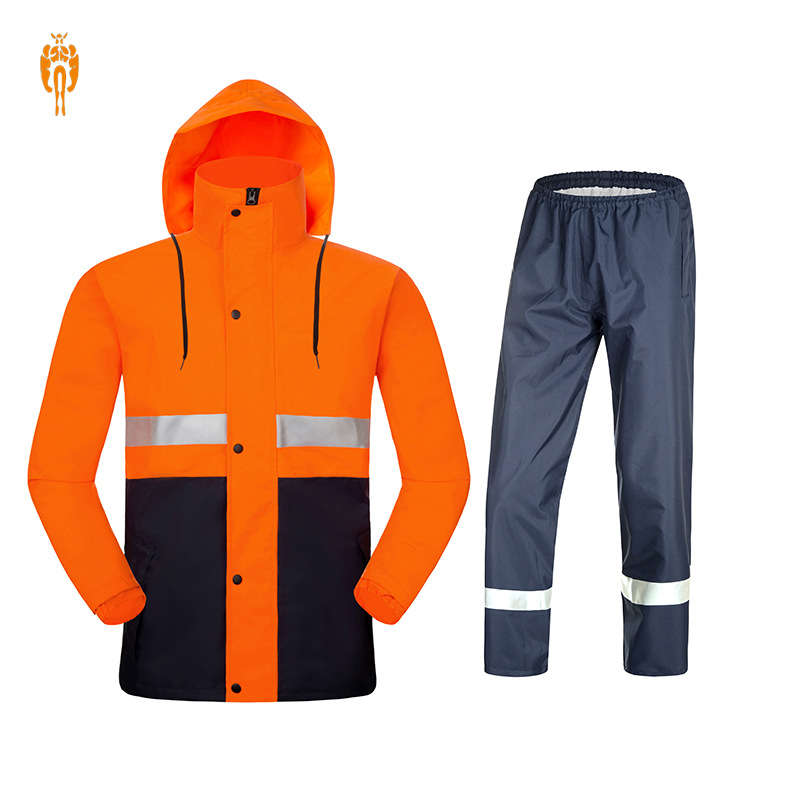 勁雷雨衣雨褲套裝分體成人男女單人摩托電動車外賣雙層防暴雨雨衣