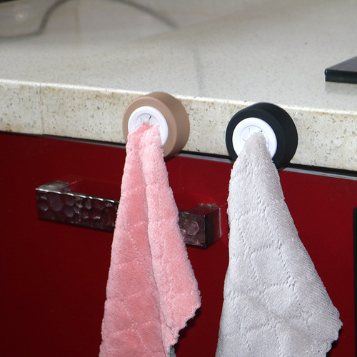 No punching towel hook hole plug wall hanging towel rack bathroom toilet kitchen rag clip dishcloth rag
