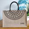 supply Explosive money environmental protection Sack Jute Shopping Bag Flax handbag Gift Bags LOGO customized