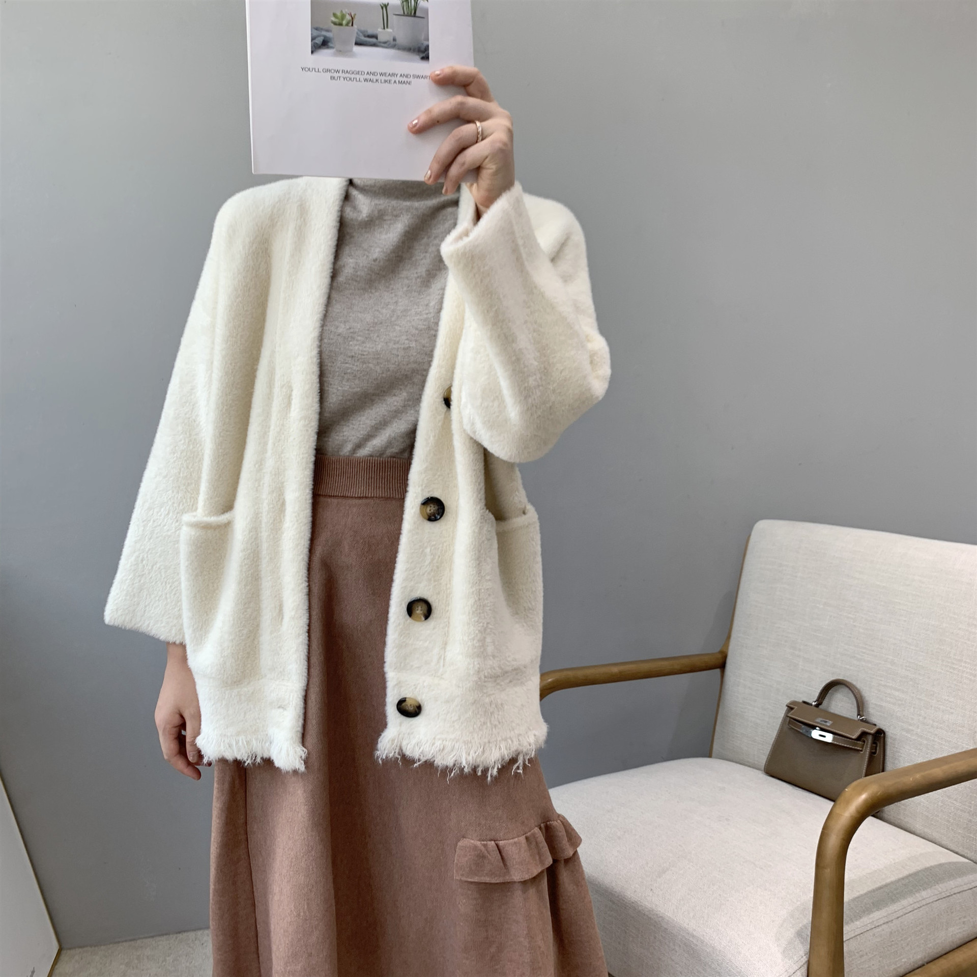 Manteau de laine femme JIAZHI - Ref 3416885 Image 2