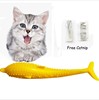 Cat toothbrush cross -border supply cat silicon glue fish, cat toy toy, pet cat toothbrush cat toy new