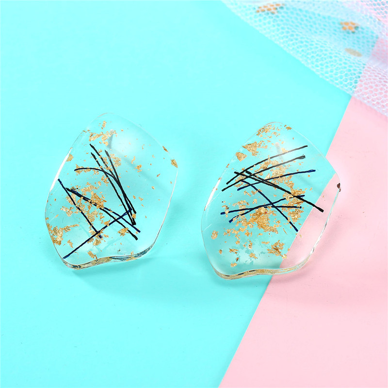 Fashion Small Personality Geometric Color Line Earrings display picture 8