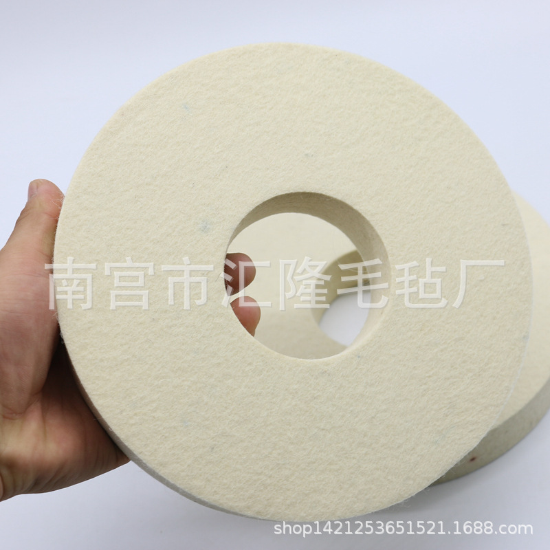 高密度毛毡抛光轮 工业羊毛轮 镜面抛光毛毡轮 定 制毛毡制品