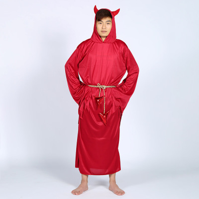 Halloween evil red devil cow demon king Costume Adult Cosplay role playing Party Costume spot