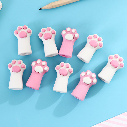 Manufacturer Korean version of Internet celebrity cat claw series DIY handmade pencil set for primary school students cartoon creative set eraser