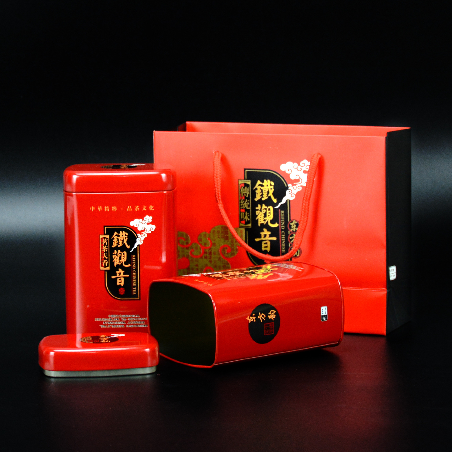 包邮 038东方韵铁观音包装盒马口铁茶叶罐铁罐金属小茶叶罐