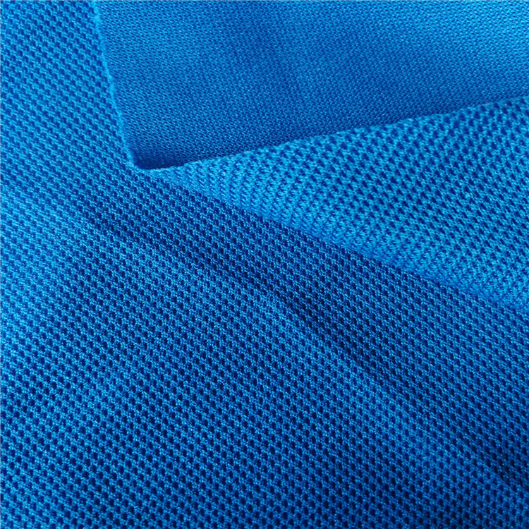 涤纶针织运动服网眼布，POLO衫足球服篮球服蜂巢珠地网眼布
