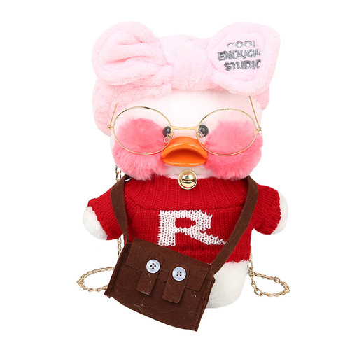 Cartoon Plush Bag for Women, Cute Hyaluronic Acid Duck Mascot Bag, Korean Version Ins Chain Single Shoulder Crossbody Bag