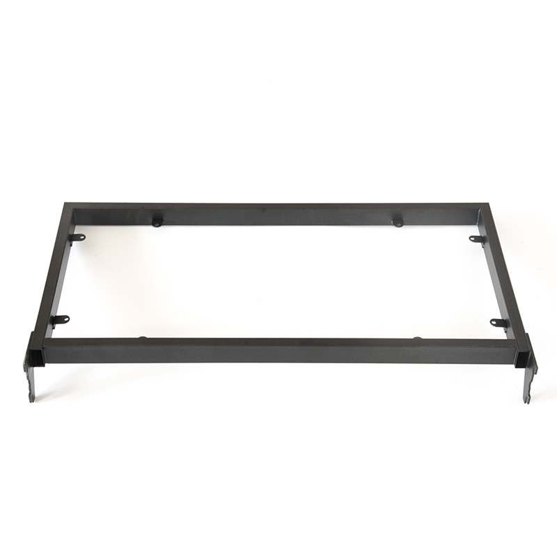 Foshan Tarjeta de suministro directo de fábrica de hierro colgando lateral trasero soldadura de tubo horizontal de soldadura de malla Bisel negro mate