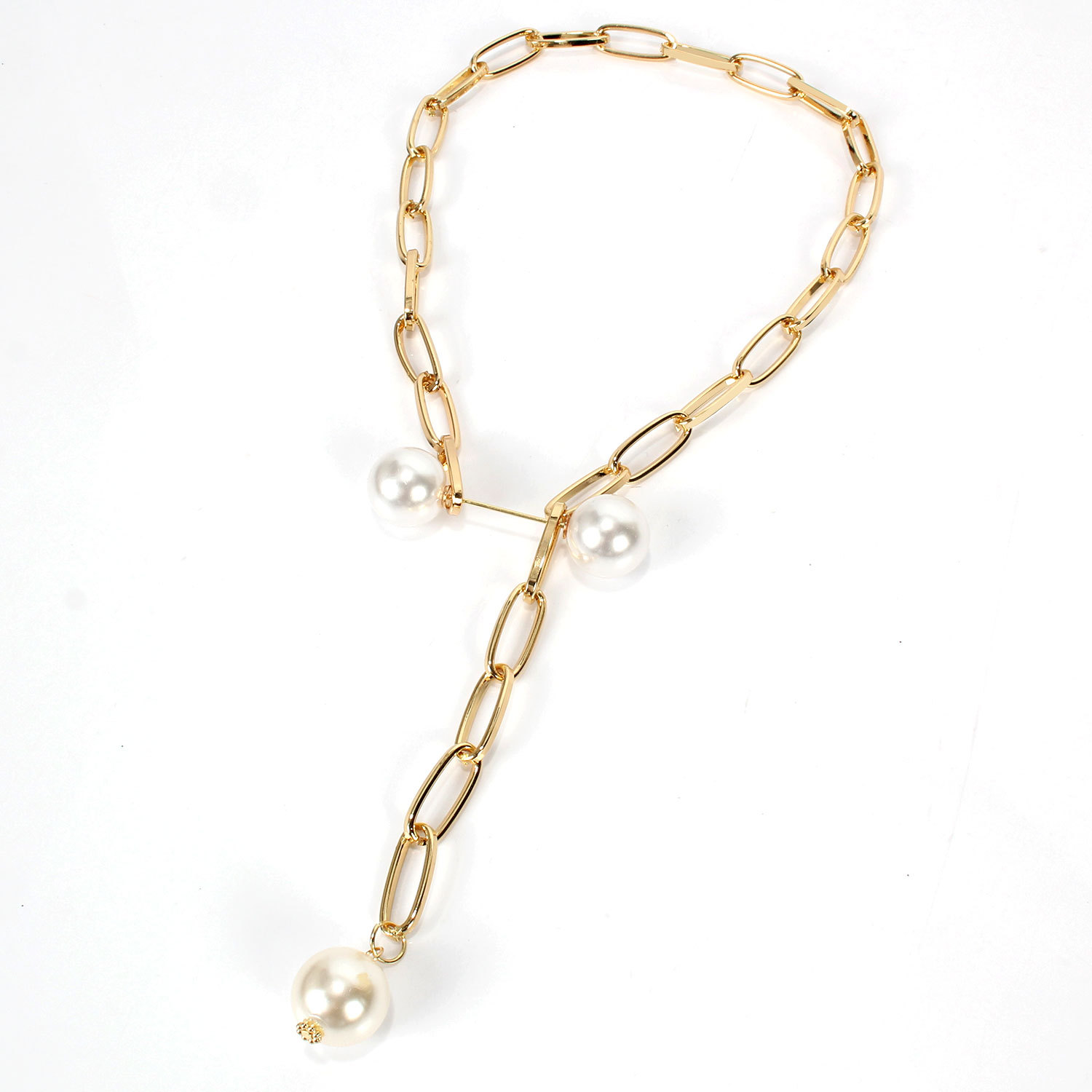 Fashion Water Droplets Imitation Pearl Alloy Plating Women's Necklace display picture 6