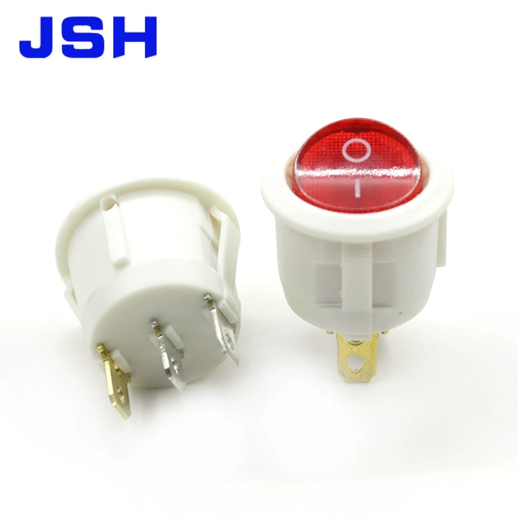 Круглая LED-кнопка с подсветкой, 12В
