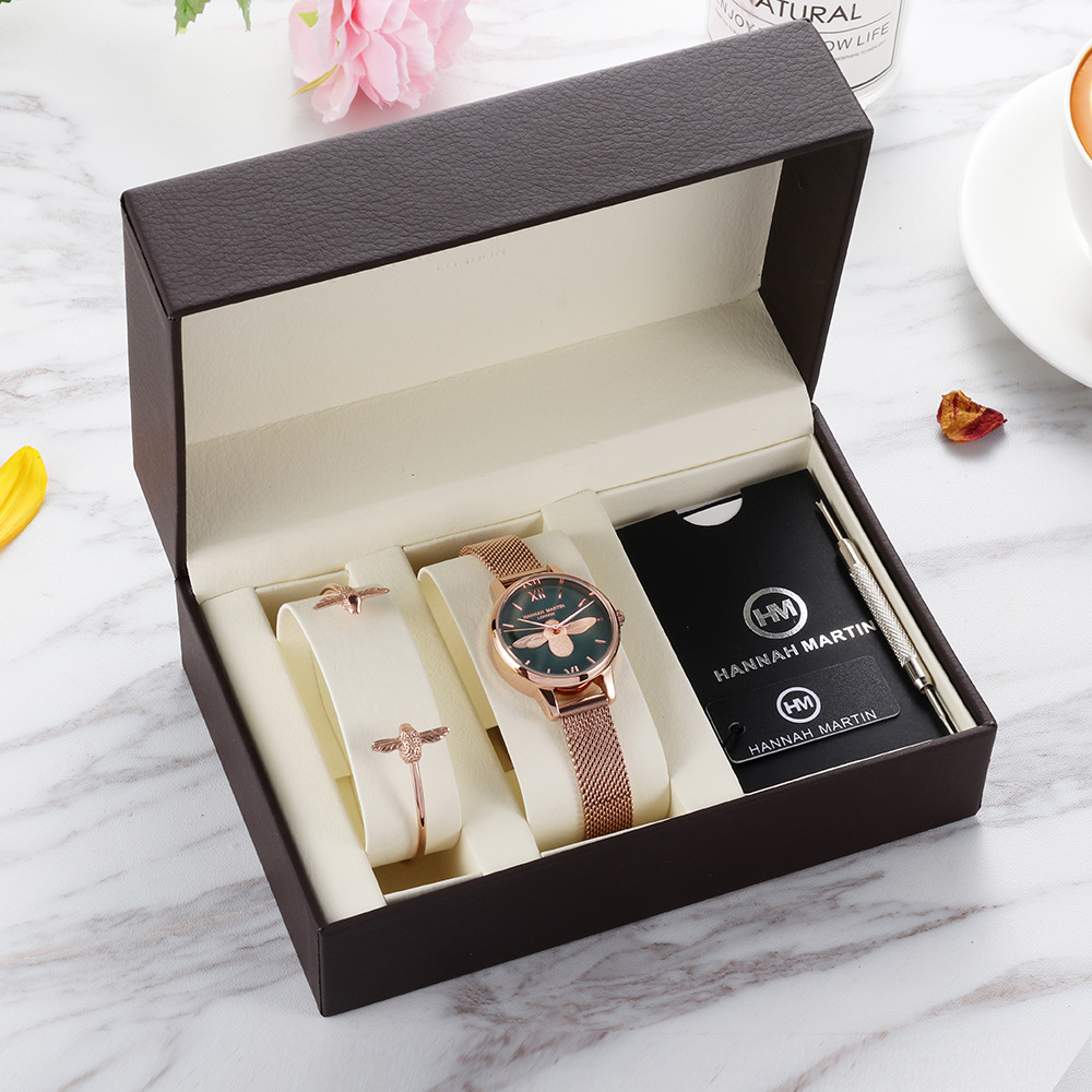 Set watch box hard paper box to send gif...