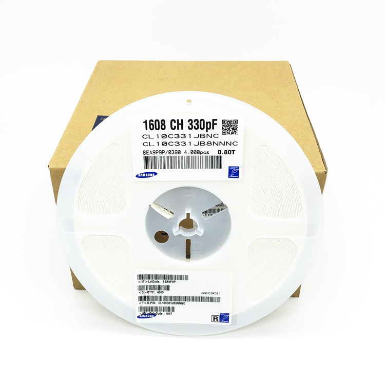 贴片陶瓷电容0603 331J50V 电容器CL10C331JB8NNNC 330PF 5%现货