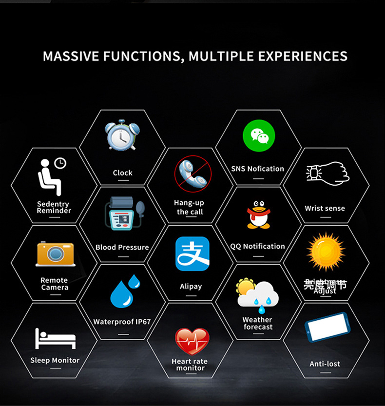 Smart watch pour But général SANDA en TPU - Ref 3391319 Image 34