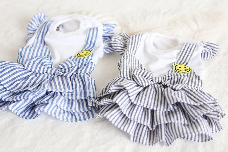 笑脸背带蛋糕裙