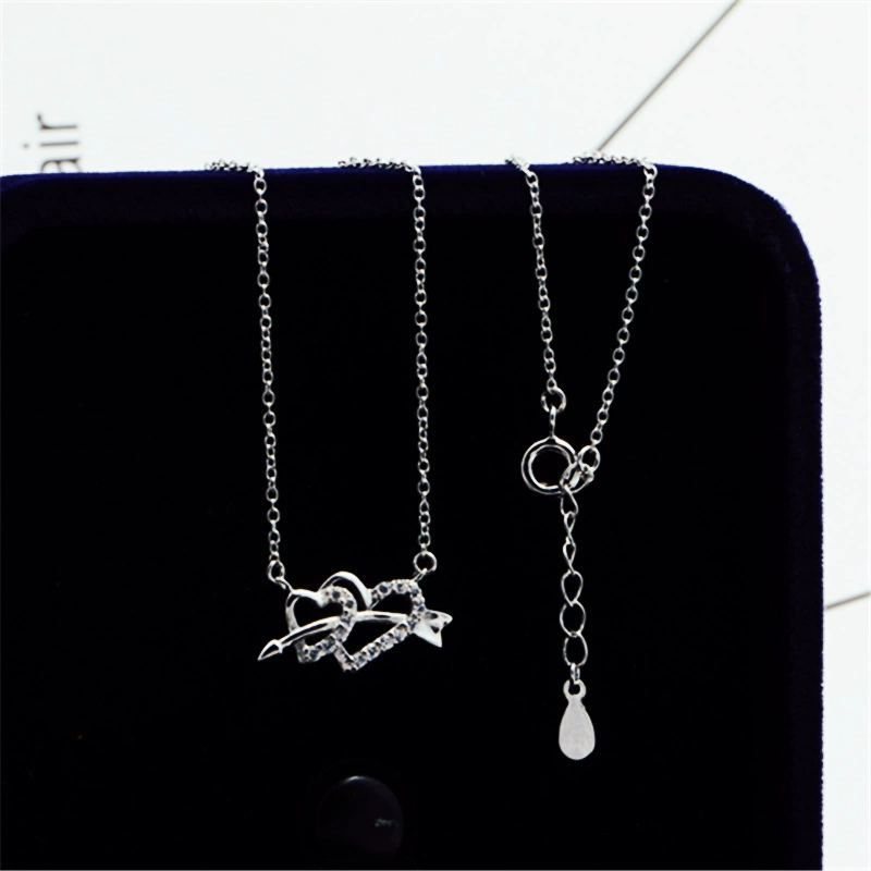 Necklace, pendant, silver 990 sample, simple and elegant design