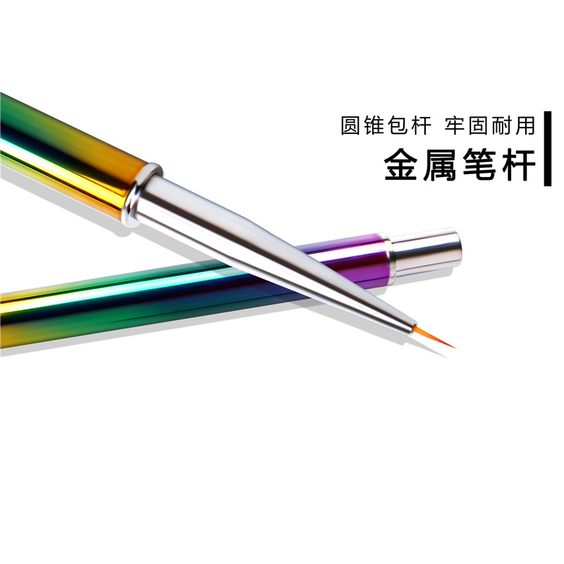 Suministro transfronterizo 5 tamaños cabeza puede reemplazar la pintura de uñas dibujo pluma dibujo flor gancho línea de uñas pintura pluma traje