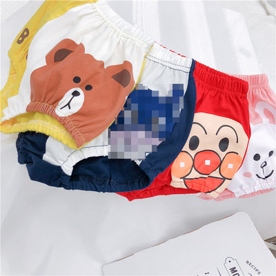 童装批发地摊货源 男女童短裤面包超人宝宝面包裤|ms