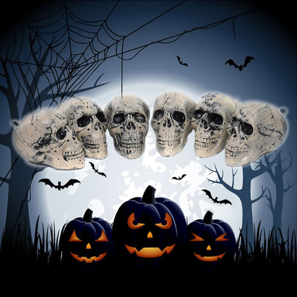 Halloween skull mesh bag