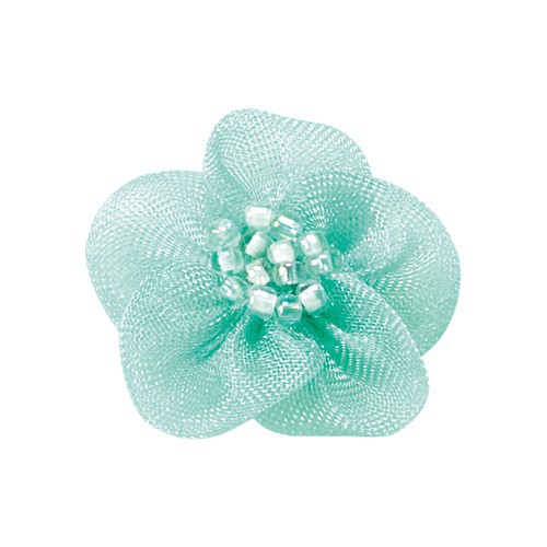 Yao Ming cinta hecha a mano arco 2,5 cm cinta de nieve hecha a mano cinco pétalos flor arco ropa cuerda del pelo Decoración