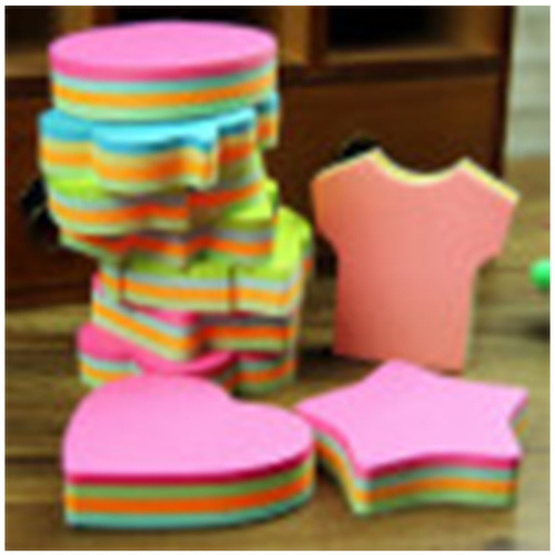 Creative styling sticky notes office note paper cute five-pointed star note paper round note paper office note