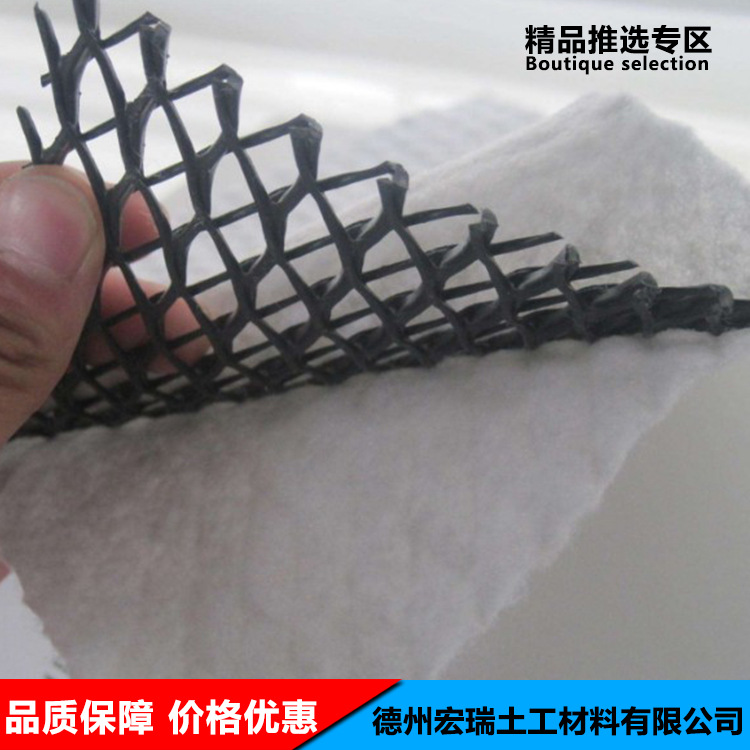 三維複合排水網廠家路基隧道垃圾填埋場排水用三維土工複合排水網