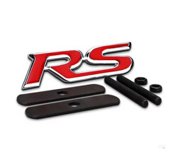 Car Mesh RS Modification Badge, Metal Car Badge, Personal Car Sticker, Car Rear Decoration Logo