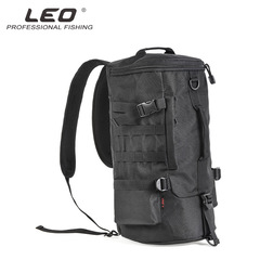 28085 LEO [cylindrical fishing gear backpack] cylindrical fishing rod bag lure outdoor shoulder bag foreign trade cross-border