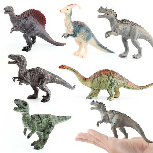 Jurassic simulation small dinosaur animal 12 small hollow model toys, single packaged small dinosaur