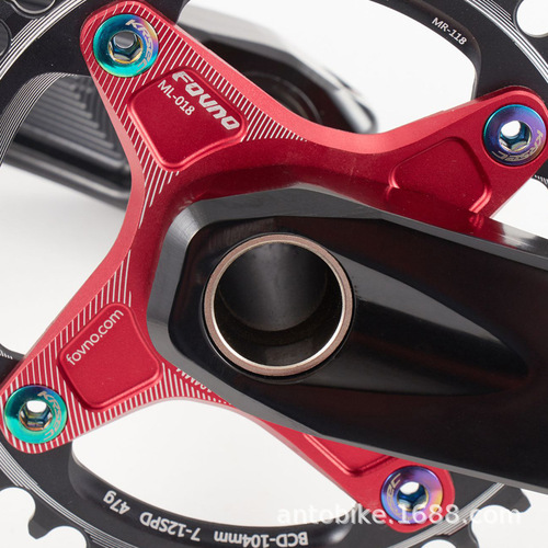 Mountain bike positive and negative tooth chainring screws, Deadfly folding bike chainring screws, single disk, short chainring screws, plated color plate screws