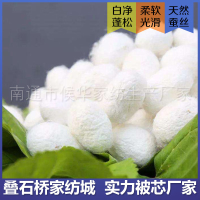 direct deal Wholesale Dried Cocoons Fried silkworm cocoon silk quilt raw material