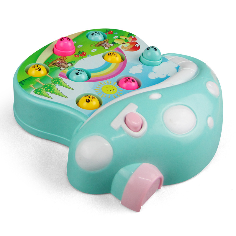 Niños juguetes interactivos entre padres e hijos mercado nocturno Venta caliente Nuevos niños educativos mesa de setas eléctrica hamster música ligera