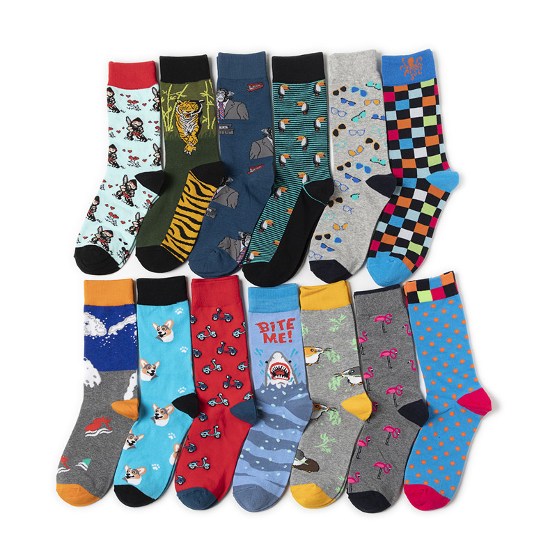 65g Weight Socks Classification Socks Lingerie Type Cotton (more than 50%) Fabric Type A Pair Quantity Casual, Daily Occasion Animal, Color Block Pattern All Seasons Season Unisex Gender Cute Style A Pair Cute Unisex Animal Color Block Cotton (more Than 50%) Crew Socks 无