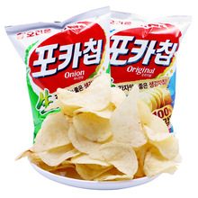 韓國進口好麗友生薯片66g原味洋蔥味土豆片兒童辦公室休閑零食