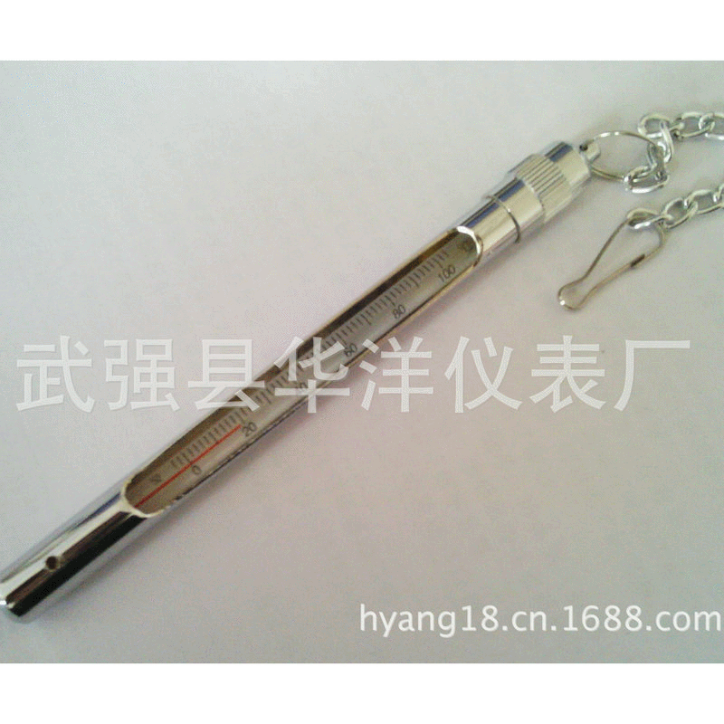 供应矿用玻璃温度计ks-11 铜壳矿山温度计