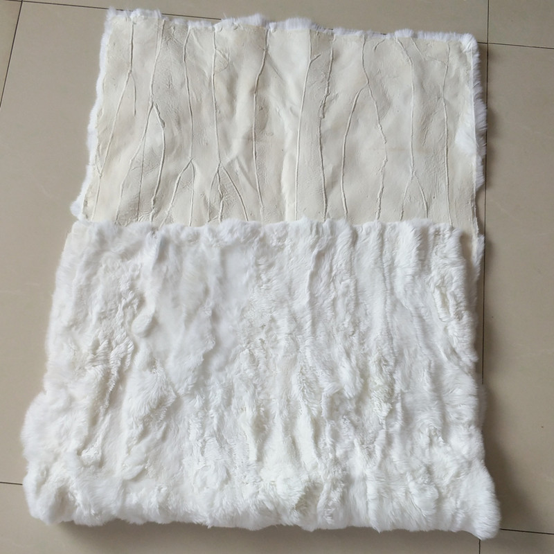 厂家批发獭兔毛褥子肷兔毛獭兔毛毯皮毛衣服面料毛料獭兔皮草褥片|ms