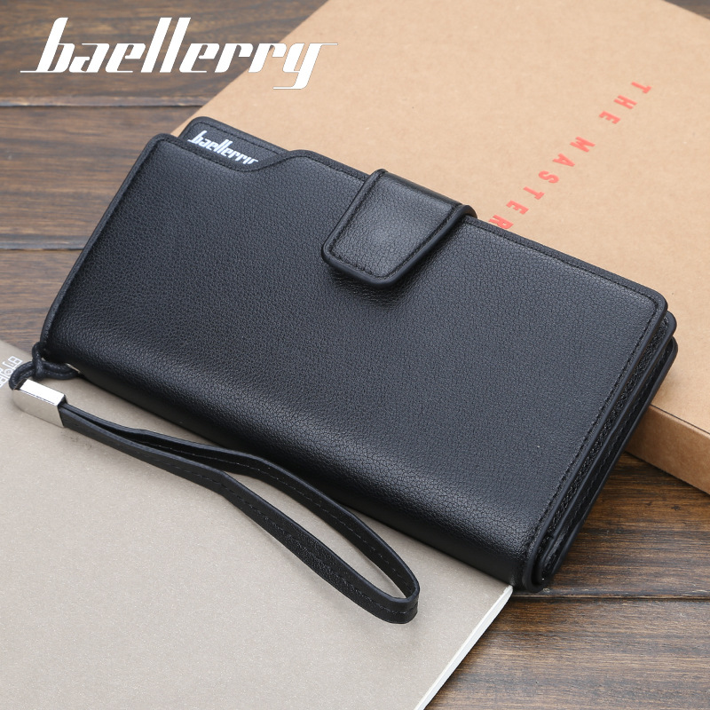 Men'S Handbag Korean Business Long Zipper Mobile Phone Bag Wallet