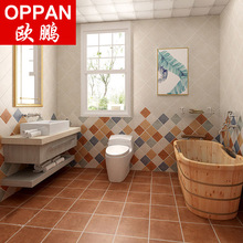 Địa Trung Hải phù hợp với nhà bếp và phòng tắm ban công gạch cổ 300x300 gạch phòng tắm ốp tường gạch retro Gạch ốp tường nội thất