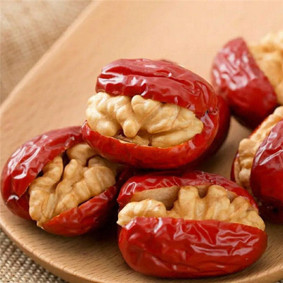厂家直销 灰枣夹核桃仁 250克散装 每日坚果零食|ru