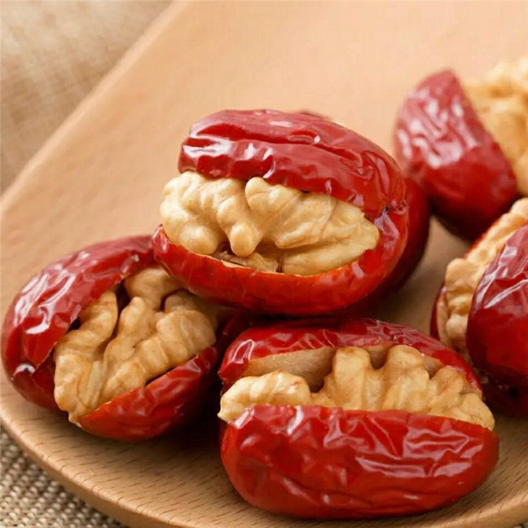 厂家直销 灰枣夹核桃仁 250克散装 每日坚果零食|ru
